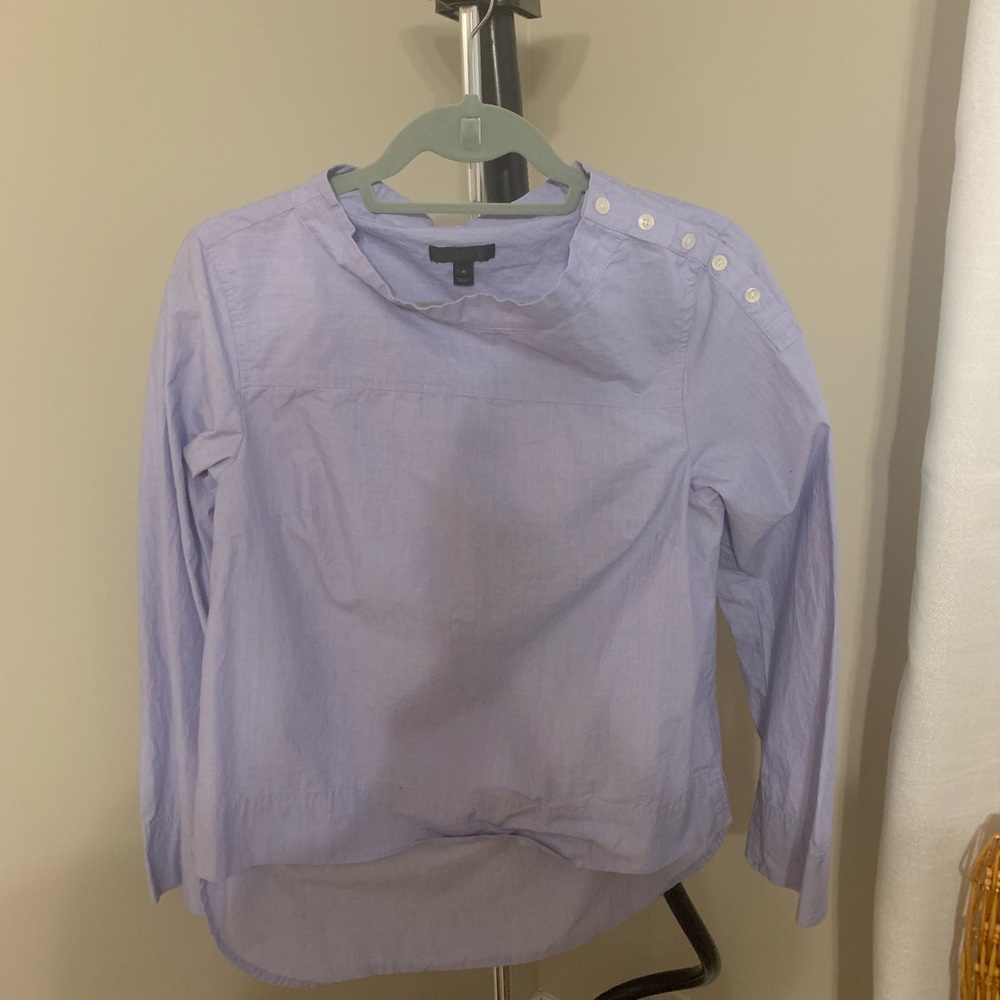2 blue dress shirts